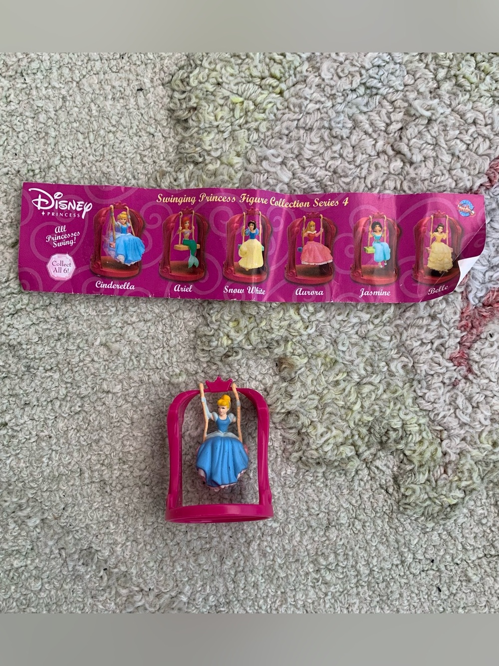 Vintage Disney Princess Cinderella Swinging Figurine